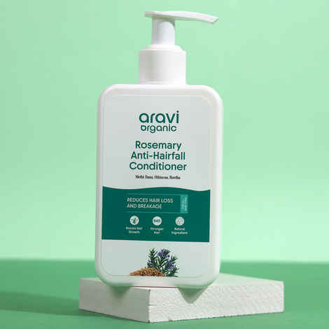 Aravi Organic Rosemary Hair Growth Conditioner | Enriched with Rosemary, Methi Dana, Hibiscus & Reetha | Sulfate & Paraben Free | For All Hair Types | Suitable for Men & Women – 200 ml