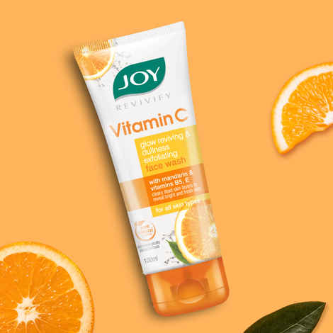 Buy Joy Skin Brightening Vitamin C Face Wash For Oily Skin - Fades Dark Spots & Repairs Skin Barrier (100 ml) | Gel Based Cleanser Enriched with Vitamin C & EAnd Panthenol - Purplle
