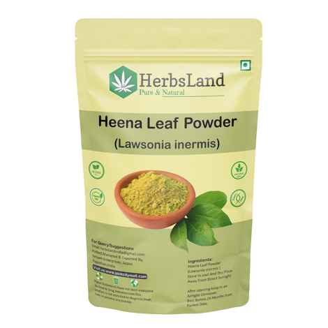 Buy Herbsland Henna (Mehendi) Powder - Chemical-Free Hair Color & Deep Conditioning | Ayurvedic Hair Care | Herbal Mehendi Powder| 100 gm - Purplle