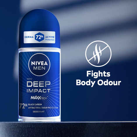 Buy Nivea Men Deep Impact Freshness Deodorant Roll-on - For Men (50 ml) - Purplle