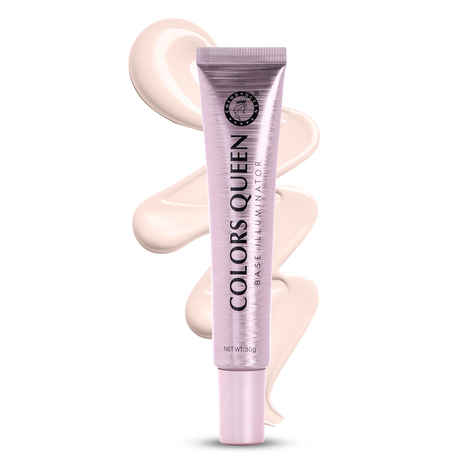 Colors Queen Base Illuminator with Luminous Finish Infused with Shea Butter & Niacinamide 30 gm - Golden Pink