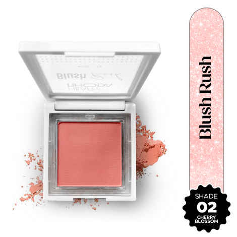 Buy Hilary Rhoda Blush Rush | Highly Pigmented | Silky Smooth Texture | Available in 6 Shades | Matte Finish | Buildable Coverage | Blends Easily & Glides on Smoothly - 6 gm (Cherry Blossom - Shade 02) - Purplle