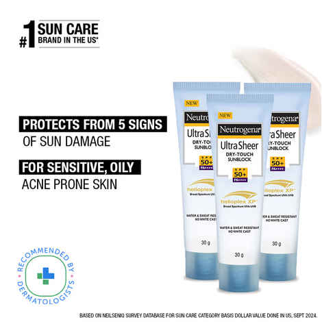 Neutrogena Ultra Sheer SPF50 (30 x 3 = 90 gm) B2G1