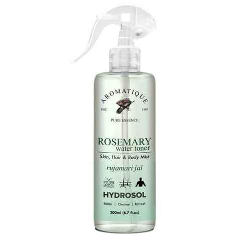 Aromatique Rosemary Water, Rose Mary Water for Hair, Rosemary Hair Mist, Strengthens Hair, Suitable For All Hair Types (200 ml)