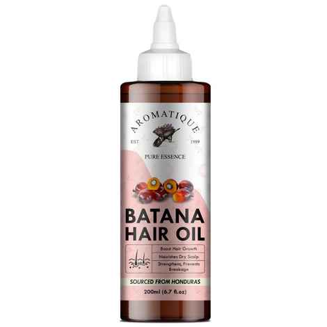 Aromatique Batana Oil Enriched with Rosemary, Argan, Onion, Castor Oil & More - Batana Oil for Hair Growth - Nourishes Hair & Adds Shine - Batana Oil (200 ml)