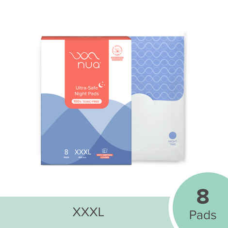 Nua Ultra-Safe Night Pads XXXL (400mm - 8 pads)