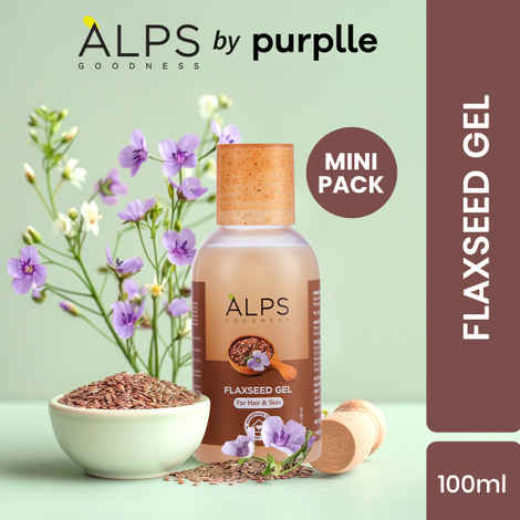 Alps Goodness Flaxseed Gel (100 ml) I For Hair & Skin I Frizz-Control | Smoothening I Moisture Rich I Soft Long Hair
