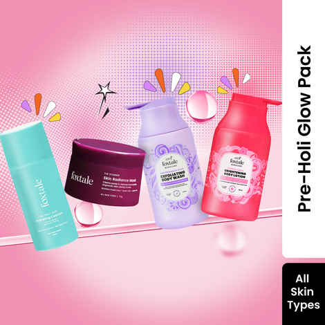 Foxtale Cool & Clear Combo | Hydrate, Exfoliate & Refresh Summer Skin Combo of 4
