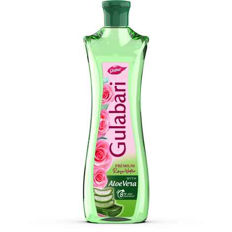 Dabur Gulabari Premium Rose Water with Aloe Vera - 120ml | Upto 8 HR Skin Hydration | Cleanses, Tones and Moisturises Skin | For All Skin Types
