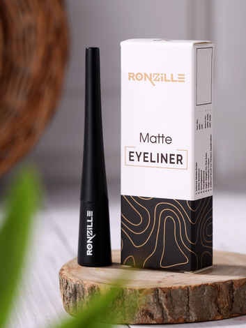 Ronzille Absolute Shine Liquid Matte Eyeliner,Long Lasting, Smudge Proof, Waterproof Liner, Eye Makeup 5 ml (Black)