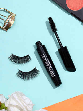 Ronzille Volumizing Long-Stay of up to 8 Hours,Smudge-Proof, Lightweight Black Mascara (8 ml,Full Black)