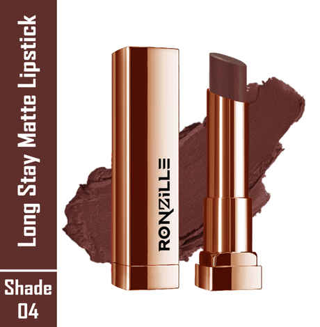 Ronzille Matte Long Stay Lipstick-Shade-04 4.5 gm