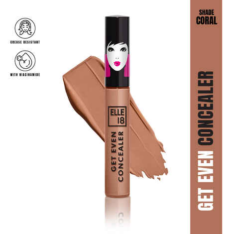 Buy Elle18 Get Even Concealer, Coral, Buildable Coverage, For Dark Spots & Fine Lines|5.4 ml - Purplle