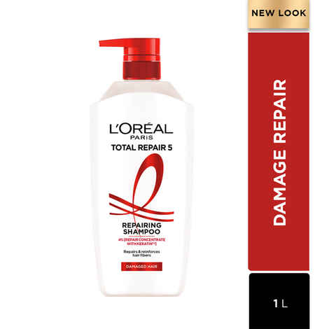 L'Oreal Paris Shampoo, For Damaged and Weak Hair, With Pro-Keratin + Ceramide, Total Repair 5, 650 ml