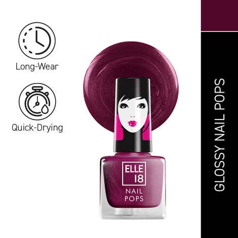 Buy Elle18 Nail Pops Nail Color - Shade 132 (5 ml) - Purplle