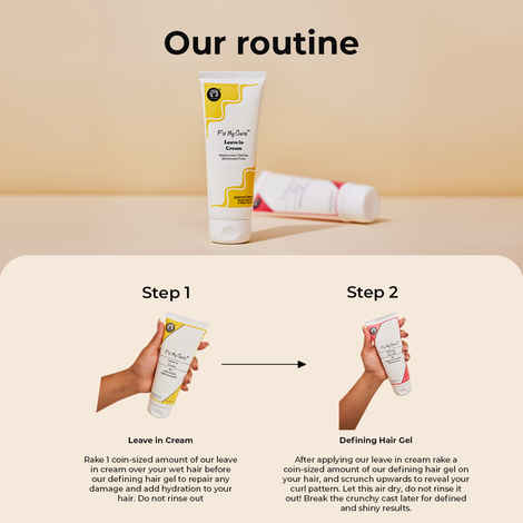 Fix My Curls Leave In Cream | With Moisturising Jojoba Oil, Nigella Sativa Oil, & Keratin | For Curly, Wavy, Dry & Frizzy Hair | Silicone Free, Curl Defining Cream | Frizz Control Solution | 20 gm