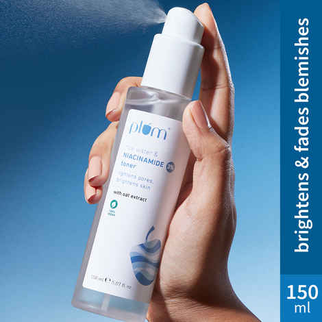Plum 3% Niacinamide & Rice Water Alcohol-Free Toner - Tightens Pores, Brightens & Fades Blemishes 150 ml