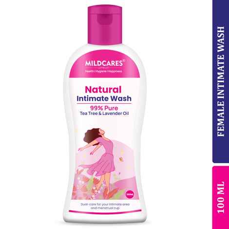 Buy Mildcares Natural Intimate Wash For Women Enriched With Tea Tree Oil & Aloe Vera Extract , Ph Balanced , Prevents Odour & Infection Safe For Skin (100 ml) - Purplle