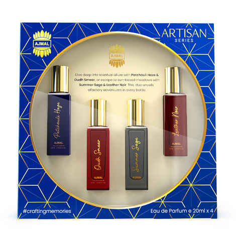 Ajmal Artisan Luxury Unisex Eau De Parfum Gift Set 4 x 20 ml for Men & Women