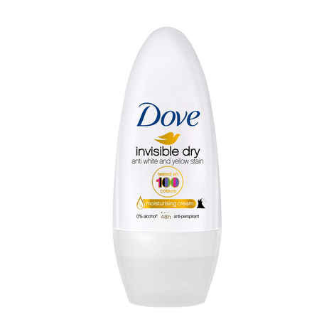 Dove INVISIBLE DRY Deodorant Roll On For Women, Antiperspirant Underarm Roll On Removes Odour, Keeps Skin Fresh & Clean, Alcohol Free, Paraben Free (40 ml)