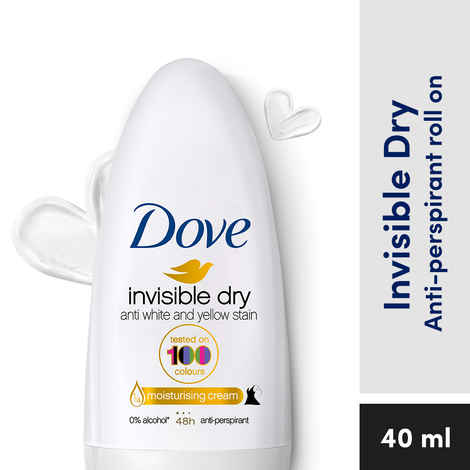 Buy Dove INVISIBLE DRY Deodorant Roll On For Women, Antiperspirant Underarm Roll On Removes Odour, Keeps Skin Fresh & Clean, Alcohol Free, Paraben Free (40 ml) - Purplle