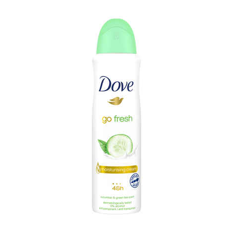 Dove Deodorant For Women, Antiperspirant Body Spray For Long Lasting Odour Protection, Skin Friendly Deo, Alcohol Free, Paraben Free, (Cucumber & Green Tea) 250 ml