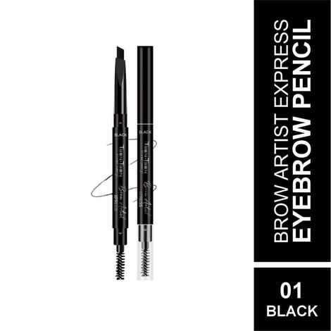 Teen Teen Cosmetics Brow Artist xpress with Smudger Eyebrow Pencil, Deep Black, 0.35 gm