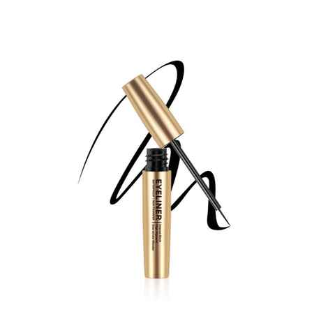 Teen Teen Cosmetics Platinum Infinite Black Eyeliner, Waterproof, Non Transfer, Long Lasting, High Pigment, one Stroke Wonder, Black, 6 gm