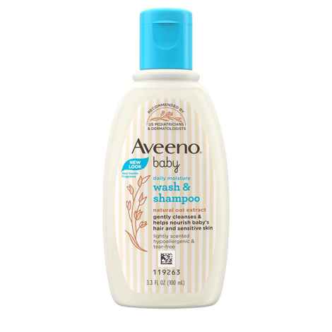 Aveeno Baby Daily Moisture Wash & Shampoo 100 ml