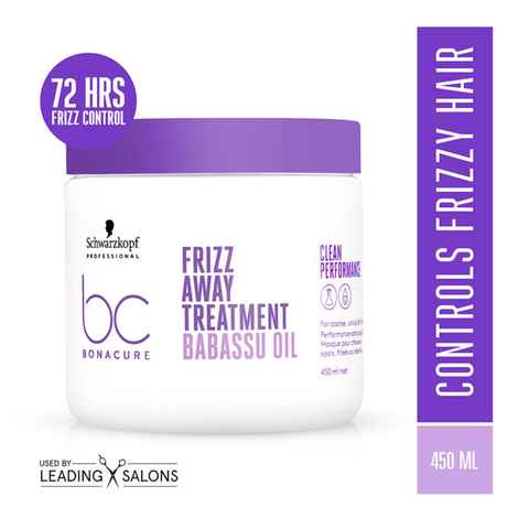 Buy Schwarzkopf Professional Bonacure Frizz Away Treatment With Babassu oil 450 ml - Purplle