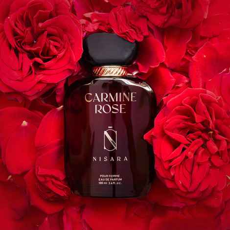 Buy Nisara Carmine Rose Perfume For Woman 100 ml | Notes:- Rose, Bergamot, Berries, Pink Pepper, Jasmine, Musk |Long Lasting Eau De Parfum | Floral Musk | EDP Scent spray for Woman | Premium Perfume For Her - Purplle