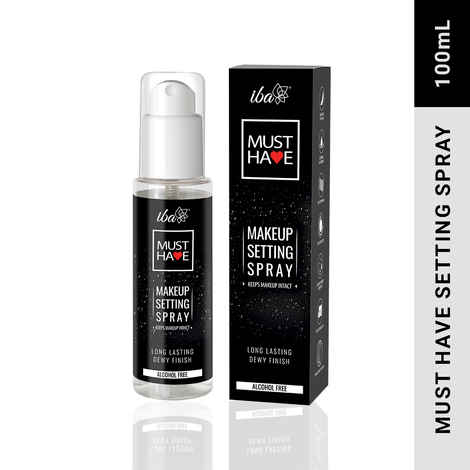 Iba Must Have Makeup Setting Spray, 100 ml-Keeps Makeup Intact | Long Lasting Dewy Finish | Makeup Fixer Spray for Face | Enriched with Hyaluronic Acid, Coconut Water & Chamomile Extract | Alcohol-Free | Halal Certified & Vegan Makeup