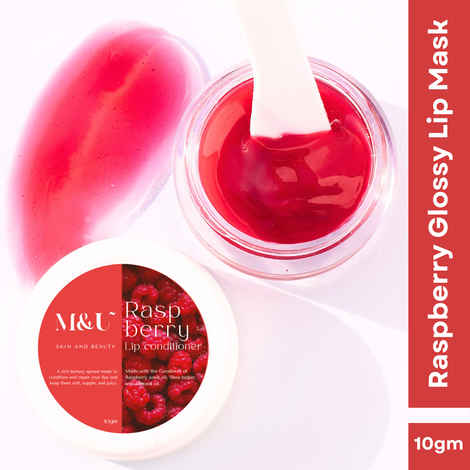 M&U Raspberry lip conditioner For Smooth And Plump Lips 10 gm