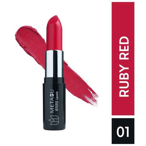 METABU Intense Moisture Satin Matte Lipstick 01 Ruby Red - 4.2 gm