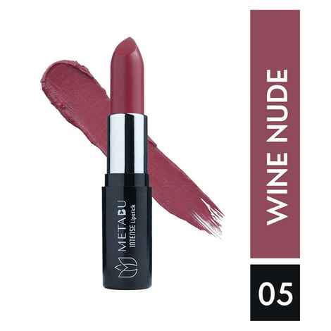 METABU Intense Moisture Satin Matte Lipstick 05 Wine Nude - 4.2 gm