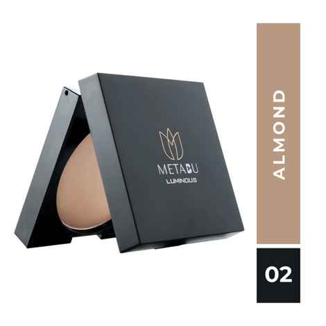 METABU Luminous Long Lasting Compact Powder 02 Almond - 8 gm