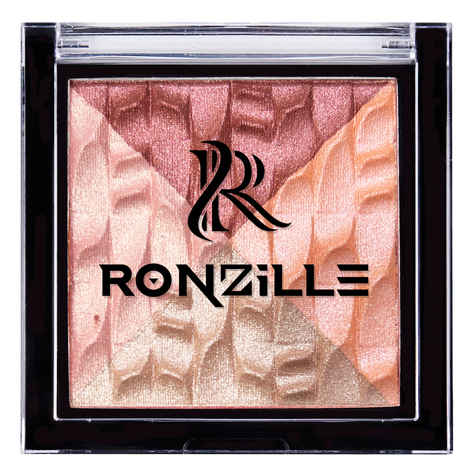 Buy Ronzille Shimmer Baked Blusher and Brick Highlighter - 05 - Purplle
