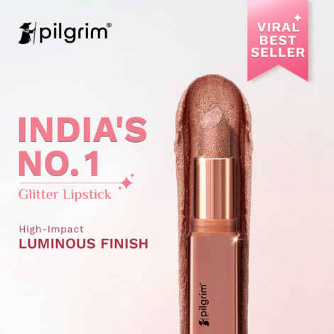 Buy Pilgrim Glitter Lipstick The Khalifa-02 Luxurious 3-D Glitter Formula With Matte Finish (4.2 gm) - Purplle