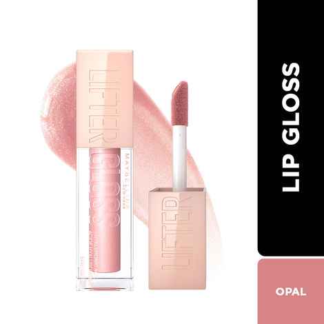 Maybelline New York Lifter Gloss, Tinted Lip Gloss With Hyaluronic Acid, Opal, 5.4 ml