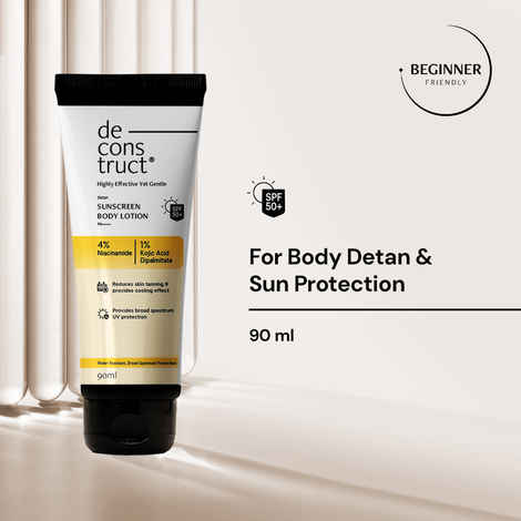 Deconstruct Detan Sunscreen Body Lotion With SPF 50+ PA ++++ (90 ml)