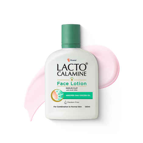 Buy Lacto Calamine Face Lotion kaolin Clay with Aloe vera for Combination to Normal Skin, (120 ml) - Purplle