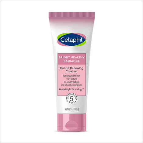 CETAPHIL Bright Healthy Radiance Gentle Renewing Cleanser 100 gm | Face Wash for Smooth Skin
