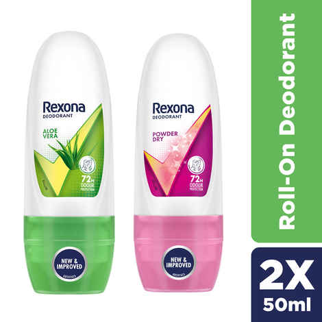 Rexona Women Roll On Aloe Vera 25 ml & Rexona Women Roll On Powder Dry 25 ml