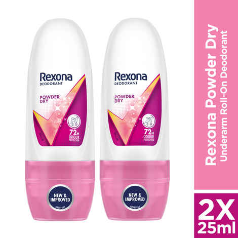 Rexona Women Roll On Powder Dry 25 ml (Pack Of 2)