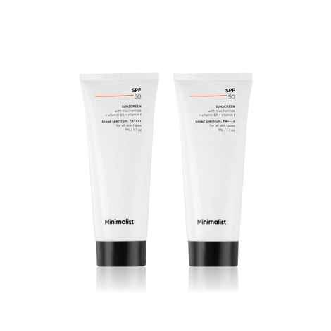 Minimalist SPF 50 Sunscreen 30 gm X 2 (Pack of 2)
