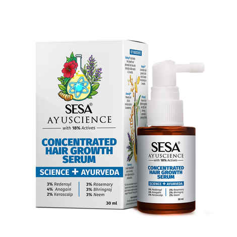 Sesa Hair Growth Serum Concentrate 3% Redensyl, 4% Anagain, 2% Kerascalp 30 ml