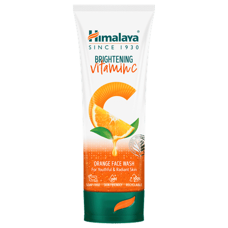 Himalaya Brightening Vitamin C Orange Face Wash | Brightening Face Cleanser | Remove Dull Skin | 100 ml