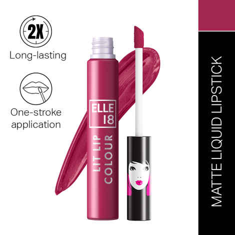 Buy ELLE18 LIQUID LIP COLOR Wine Celar 5.6 ml - Purplle