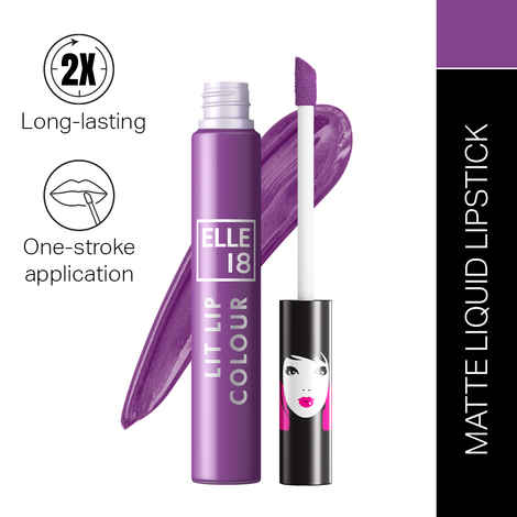 Buy Elle18 Liquid Lip Color, Orchid Fantasy, 5.6 ml - Purplle