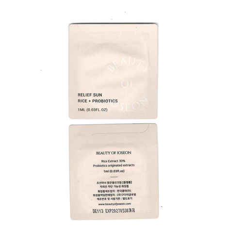 Beauty of Joseon Relief Sun Rice + Probiotics SPF50+ PA+++ 1 ml